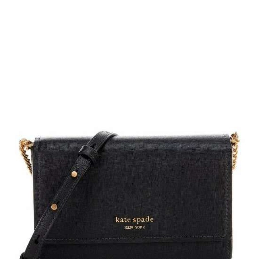 Handbags * | Discount Kate Spade New York Morgan Flap Chain Crossbody Bag Black