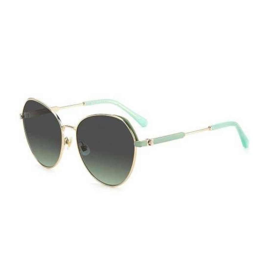 Accessories * | Best Pirce Kate Spade New York Women'S Octavia 59Mm Round Sunglasses Green