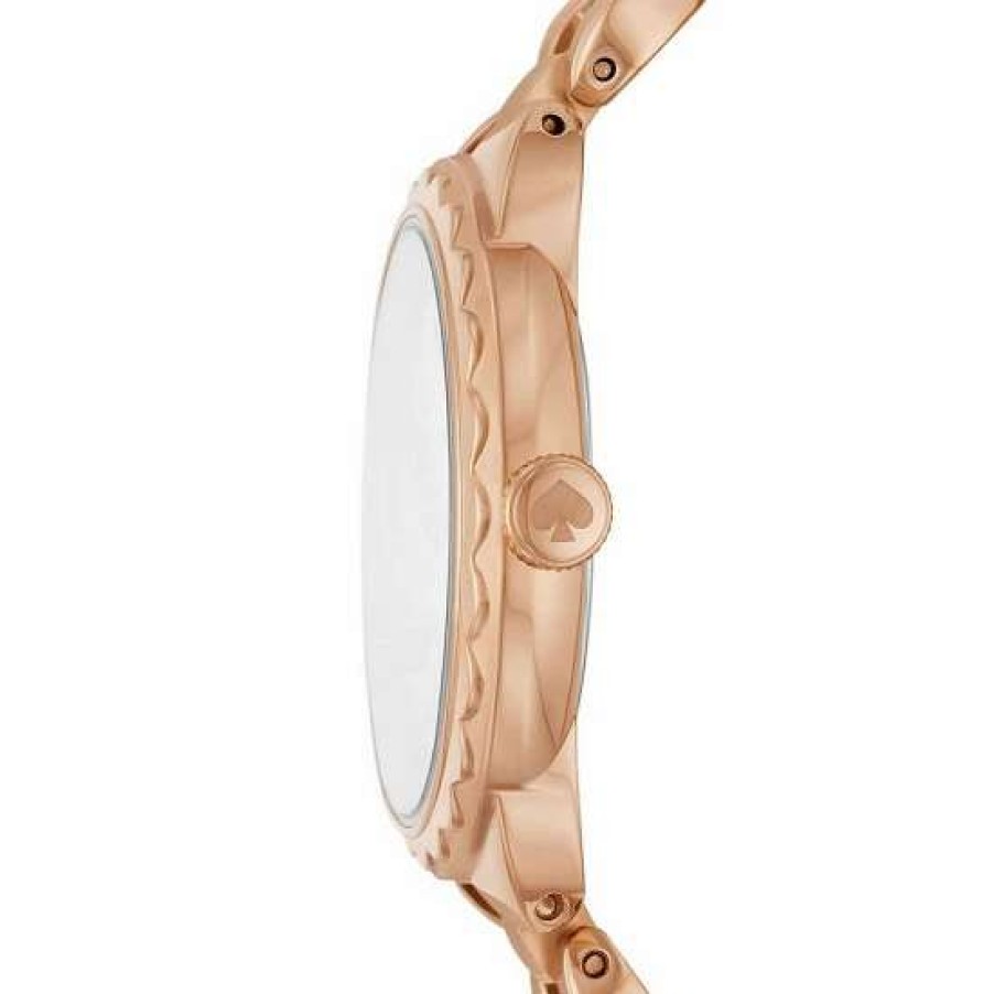 Accessories * | Best Pirce Kate Spade New York Women'S Morningside Three-Hand Tone Stainless Steel Bracelet Watch Rose Gold