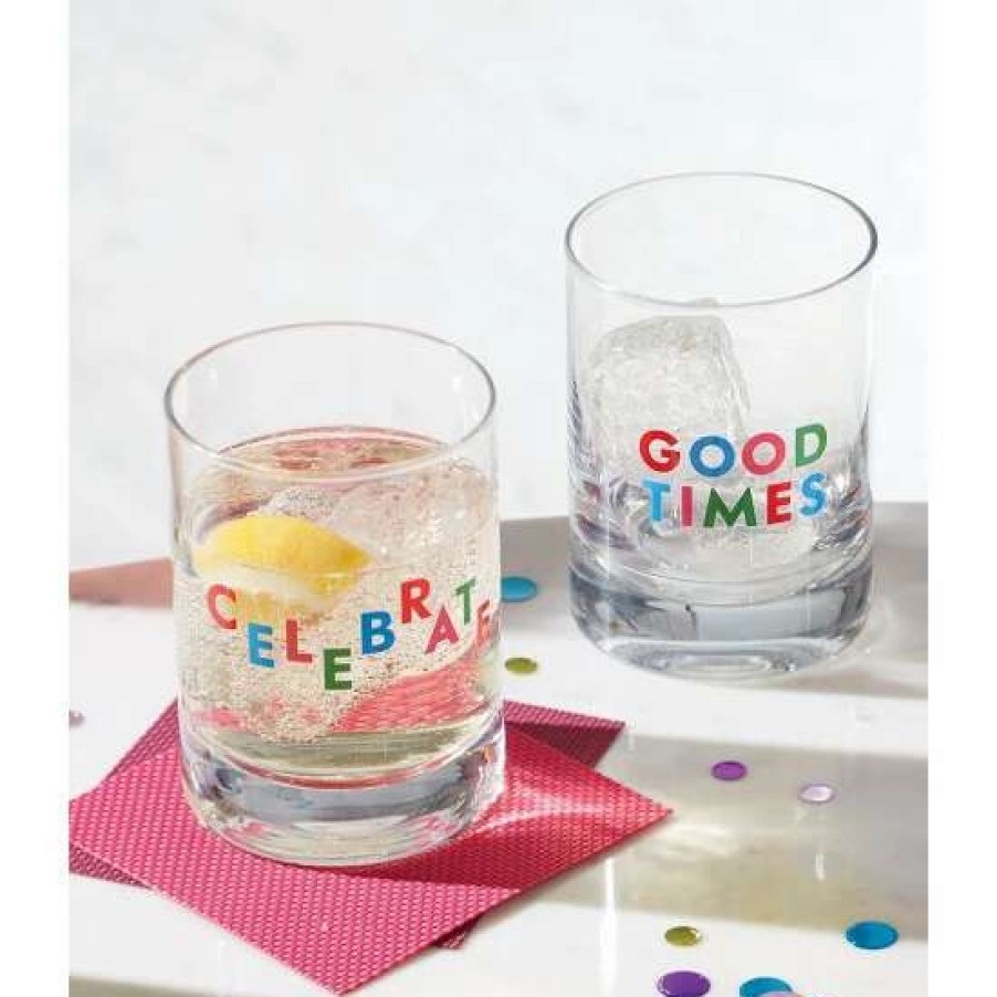 Home * | Promo Kate Spade New York Celebrate Double Old Fashioned Glasses, Set Of 2 No Color