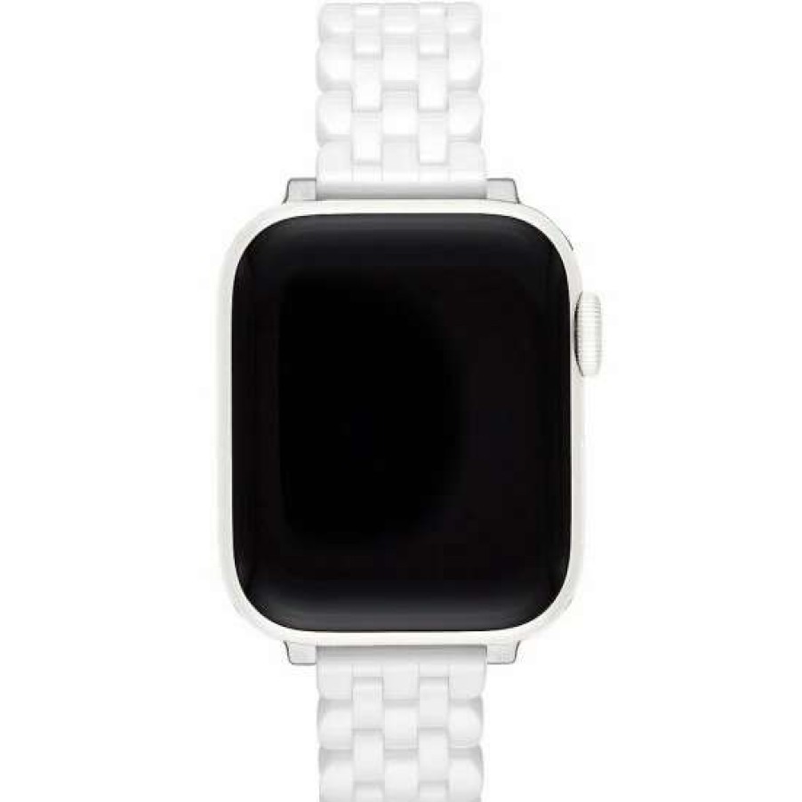 Accessories * | Discount Kate Spade New York Ceramic 38/40Mm Apple Watch Bracelet Band White