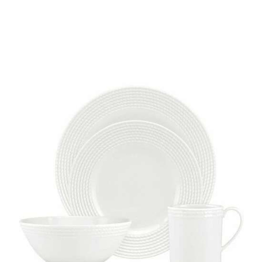 Home * | Wholesale Kate Spade New York Wickford Rope Porcelain 4-Piece Place Setting