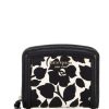 Handbags * | Best Reviews Of Kate Spade New York Knott Rosy Garden Embossed Pebbled Leather Small Compact Wallet Cream Multi