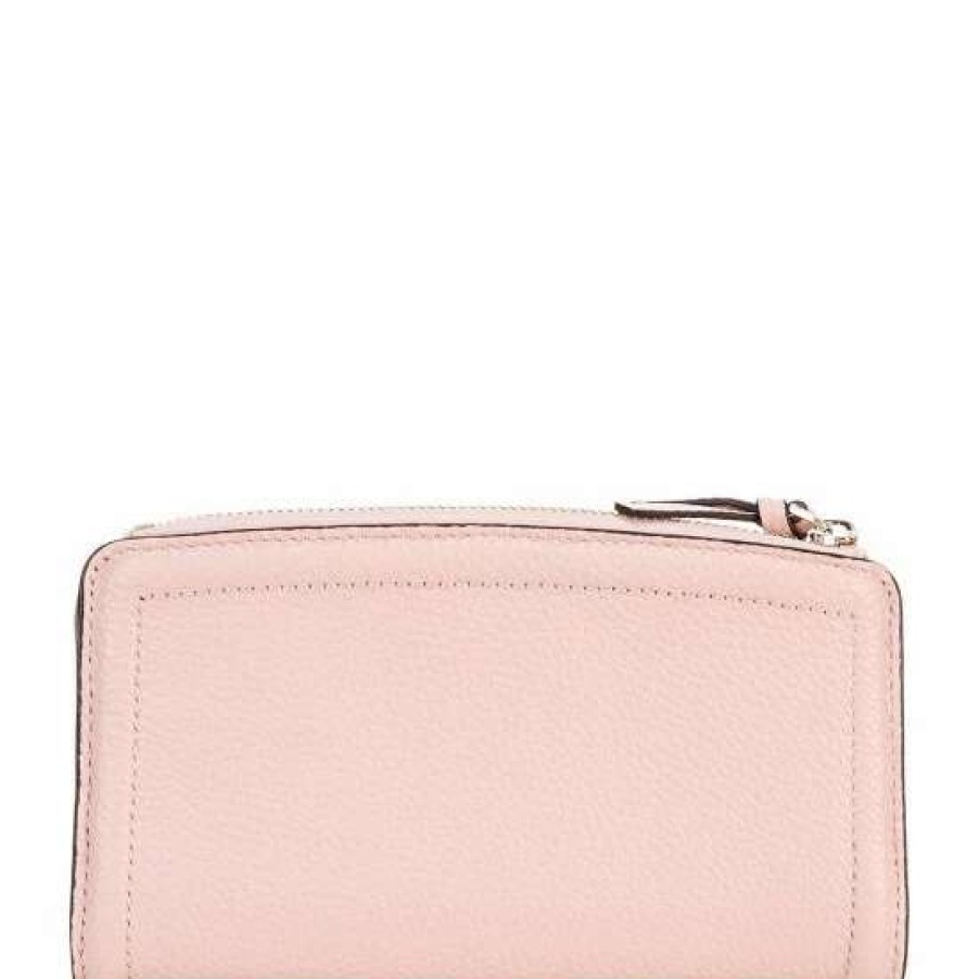 Handbags * | Best Deal Kate Spade New York Knott Pebbled Leather Zip Slim Wallet